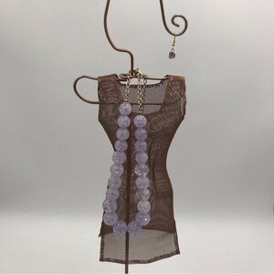 Bundle Lilac Necklace With Ametrine Earrings